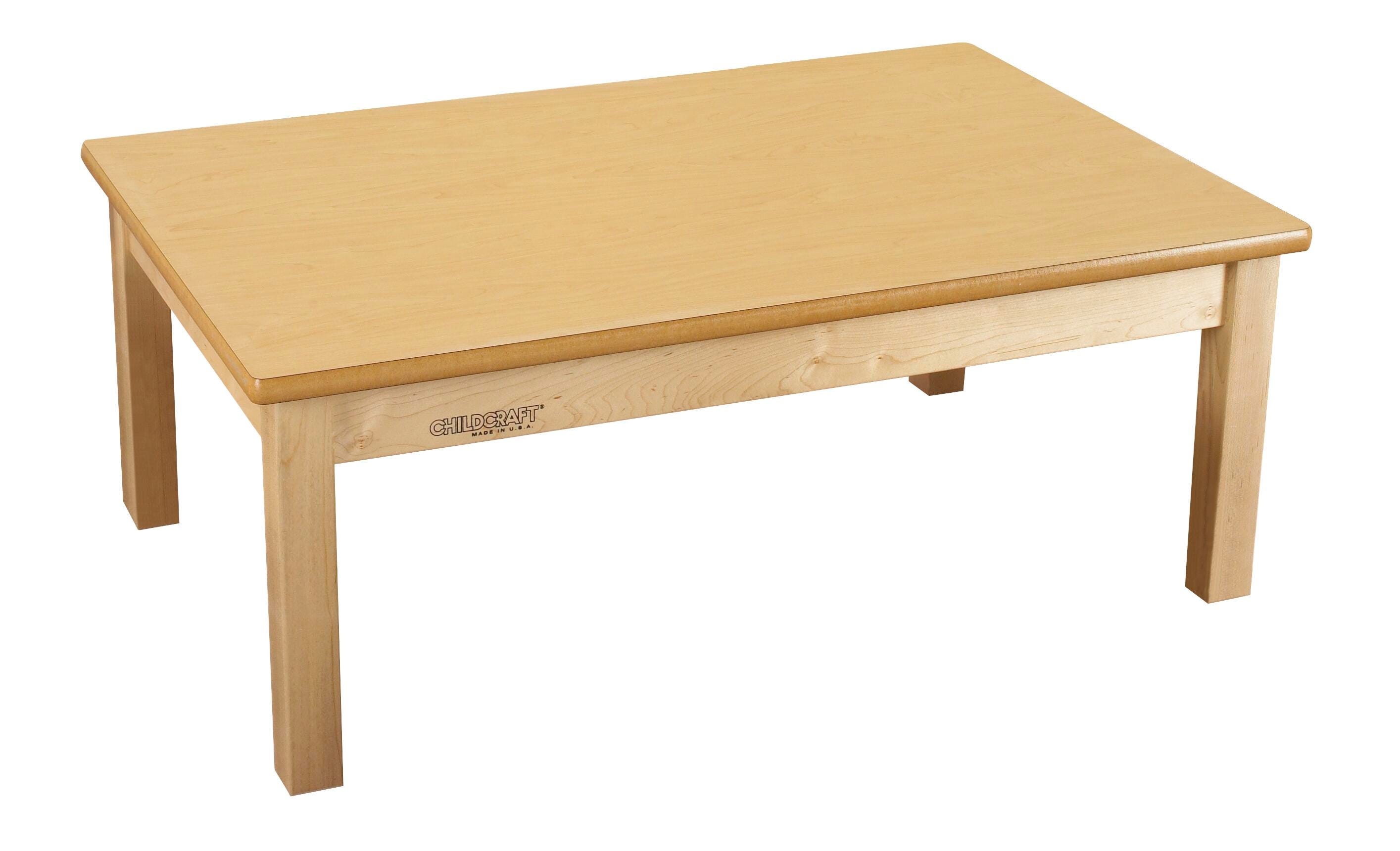 Childcraft Wood Table Laminate Top Rectangle 24 x 36 x 14 Inches